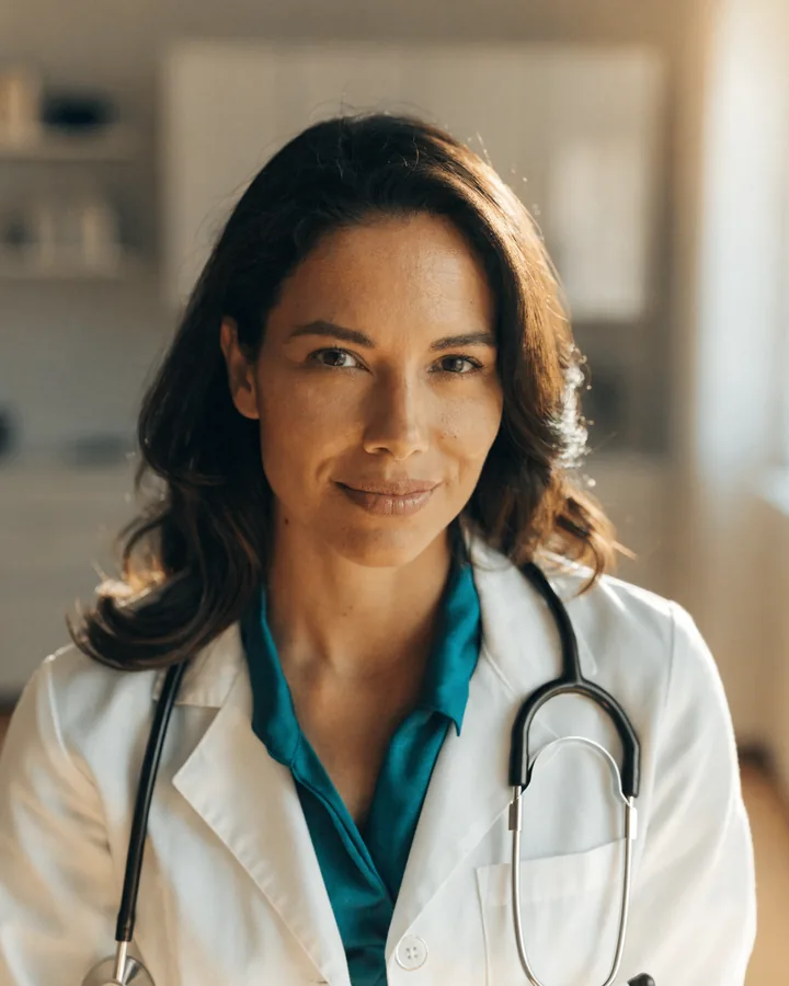Retrato ilustrativo representando clínica médica